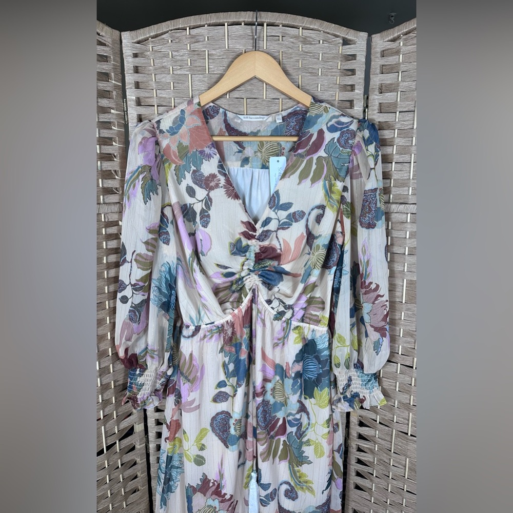 NWT Soft Surroundings Floral Print Maggie Dress - Size Large - Picture 3 of 11